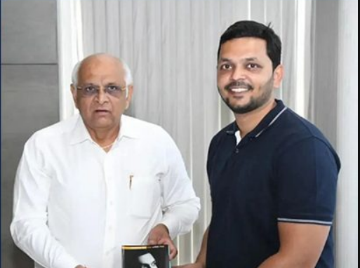 With the Chief Minister of Gujarat
